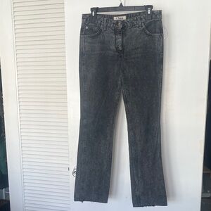 Chloe Washed Black Flare Jeans